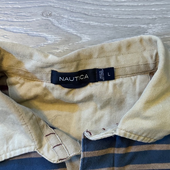 Nautica Retro Sportswear Rugby Longsleeve Polo - Picture 3 of 3